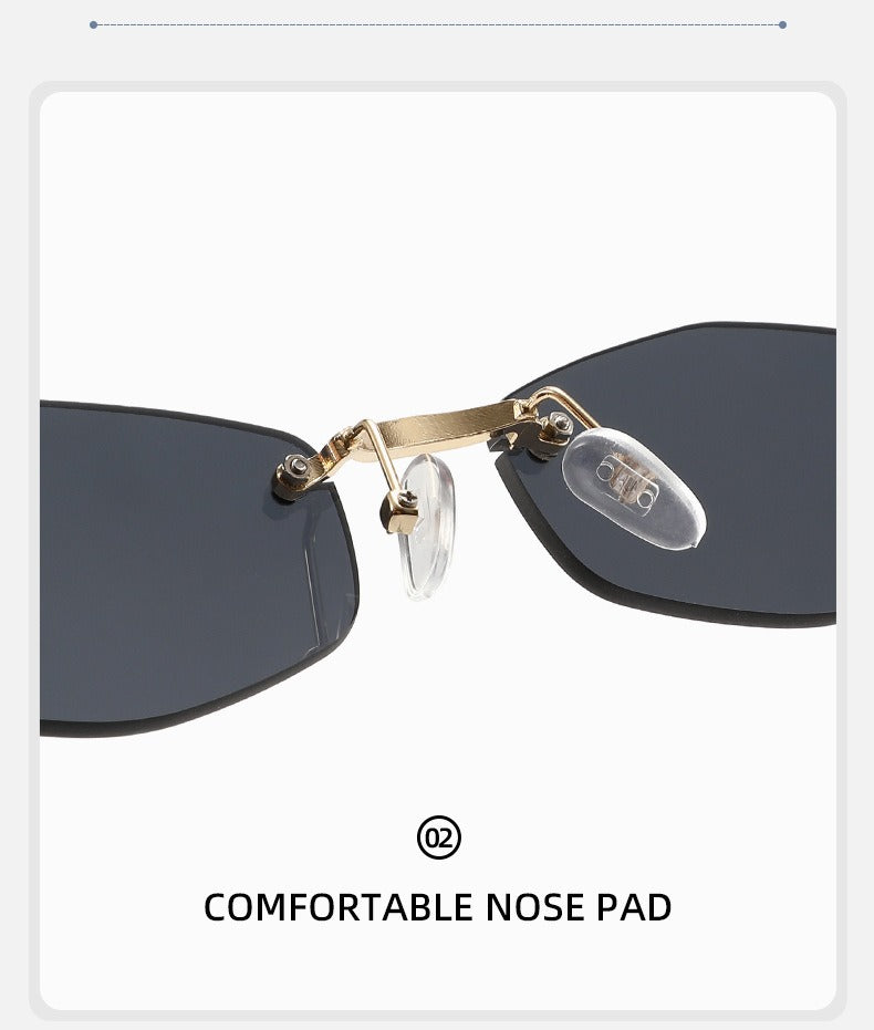 Lenstorm T1557 Luxury Korean Crystal-Embellished Jennie-Style Fashion Sunglasses