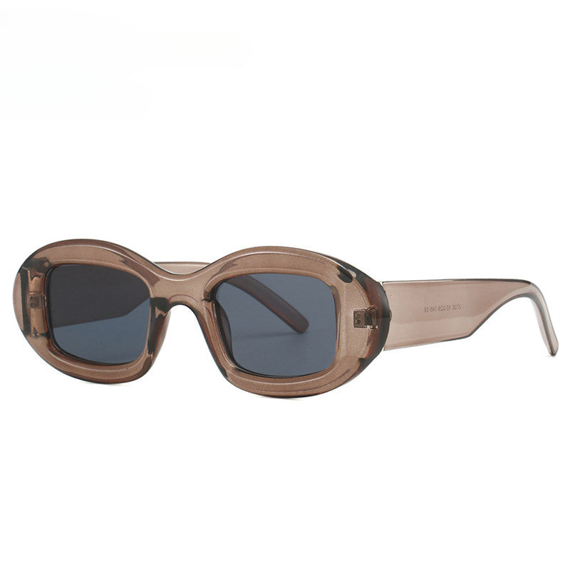 Lenstorm 2726 Oval Frame PC Street Style Trendy Sunglasses