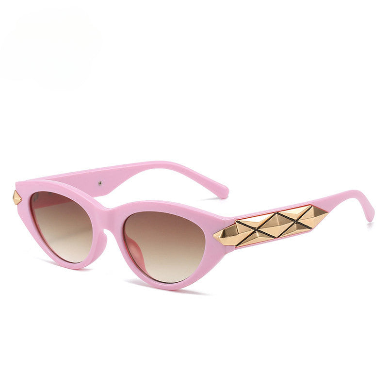 Lenstorm LH104 Metal Punk Cat Eye Sunglasses