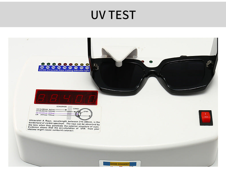 Lenstorm 6230 Fashion Thick-Frame Square Street Style Sunglasses