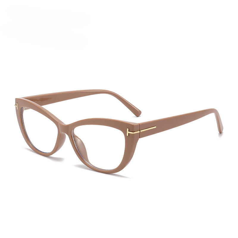 Lenstorm T1238 Blue Light Blocking T-Shaped Cat Eye Glasses