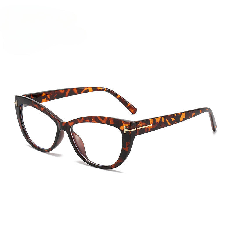 Lenstorm T1238 Blue Light Blocking T-Shaped Cat Eye Glasses