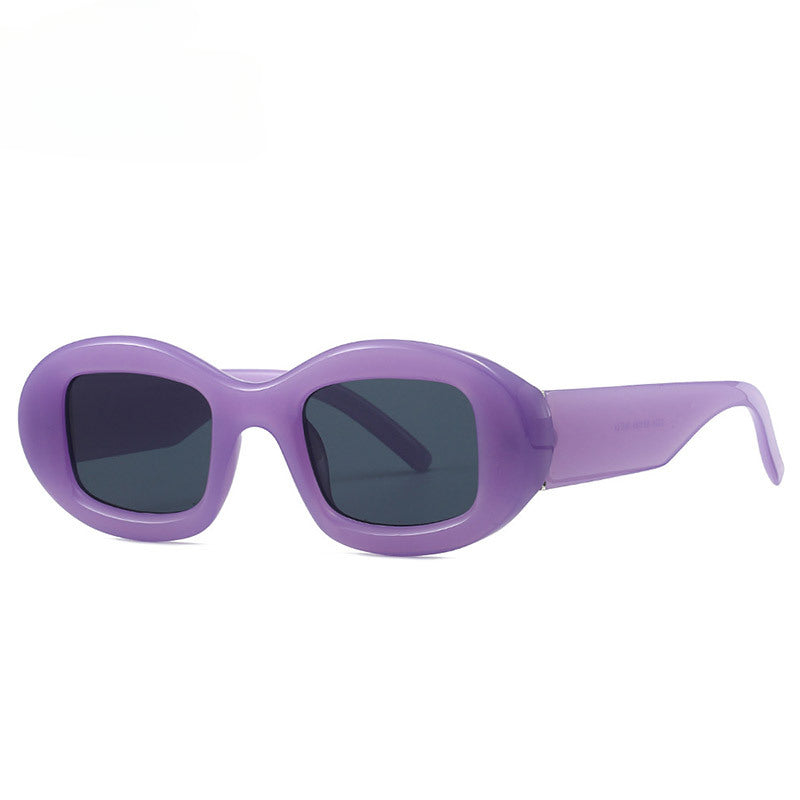 Lenstorm 2726 Oval Frame PC Street Style Trendy Sunglasses