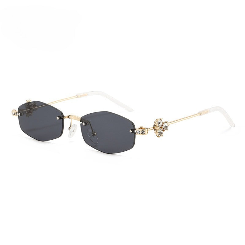 Lenstorm T1557 Luxury Korean Crystal-Embellished Jennie-Style Fashion Sunglasses