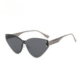 Lenstorm T1161 Frameless Color-Block Cat Eye Sunglasses
