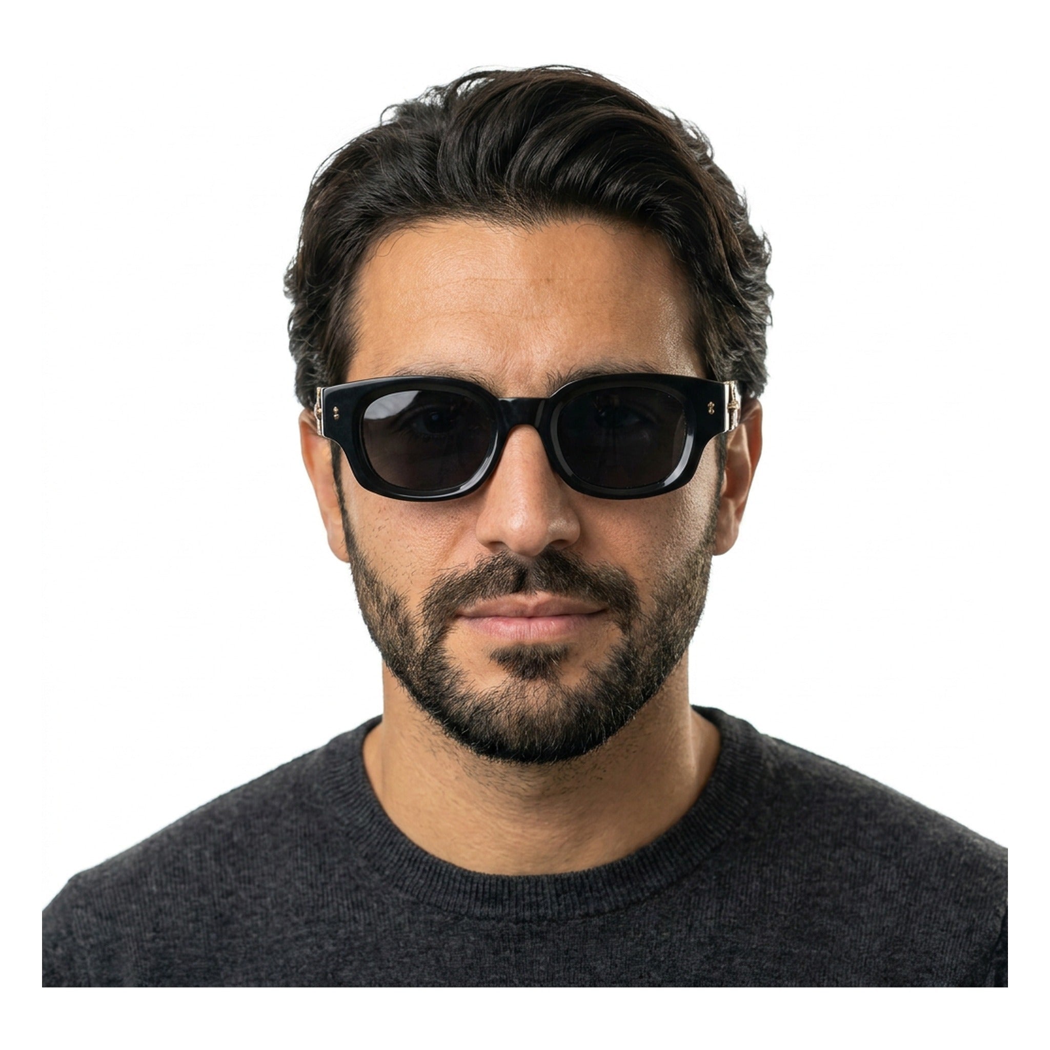 Lenstorm 10803 UV400 Designer - Style Bold Square Sunglasses