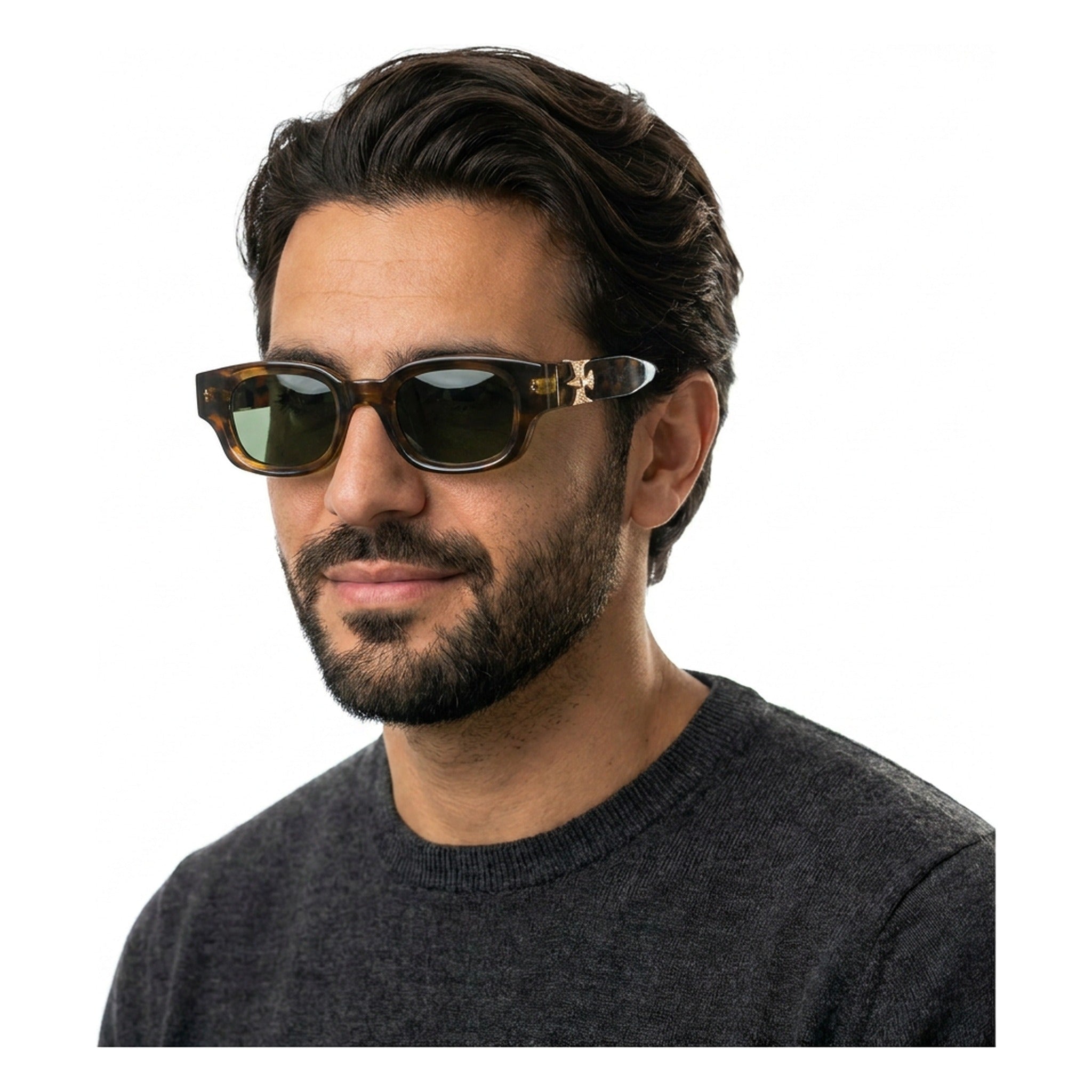 Lenstorm 10803 UV400 Designer - Style Bold Square Sunglasses