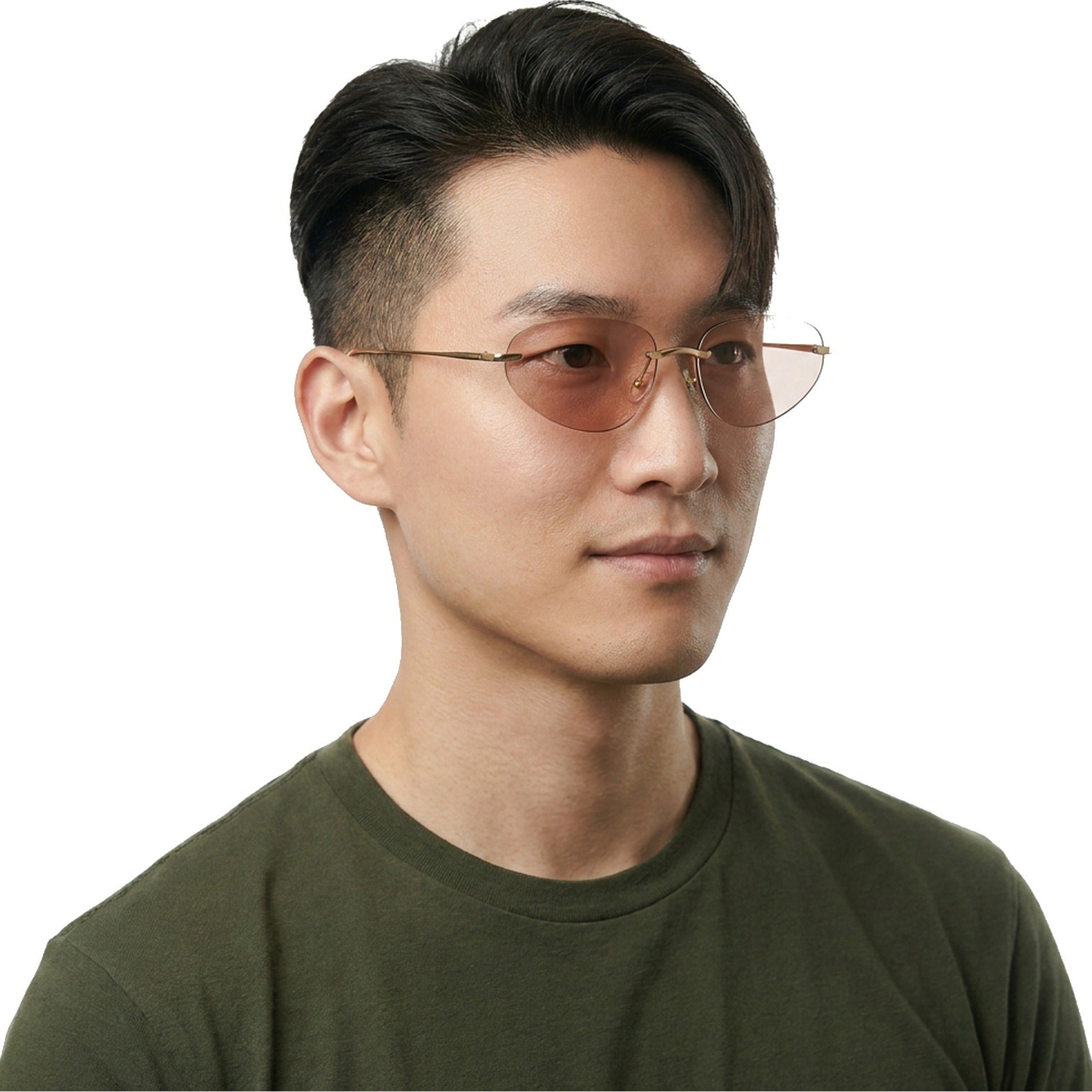 Lenstorm 1092 Futuristic Premium Rimless Sunglasses