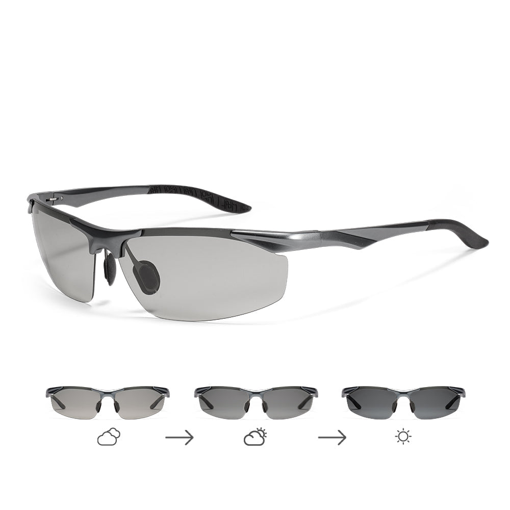 Lenstorm 2206 Half - Frame Aluminum - magnesium alloy sunglasses