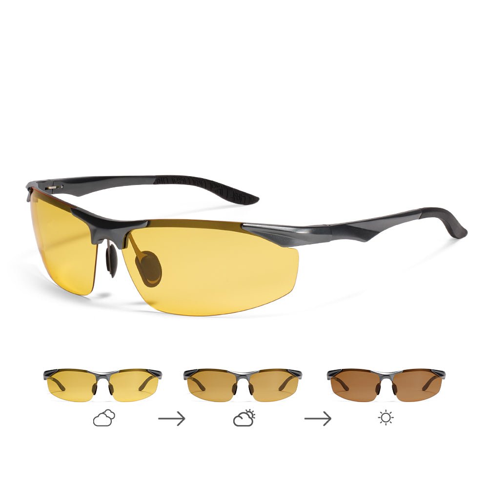 Lenstorm 2206 Half - Frame Aluminum - magnesium alloy sunglasses