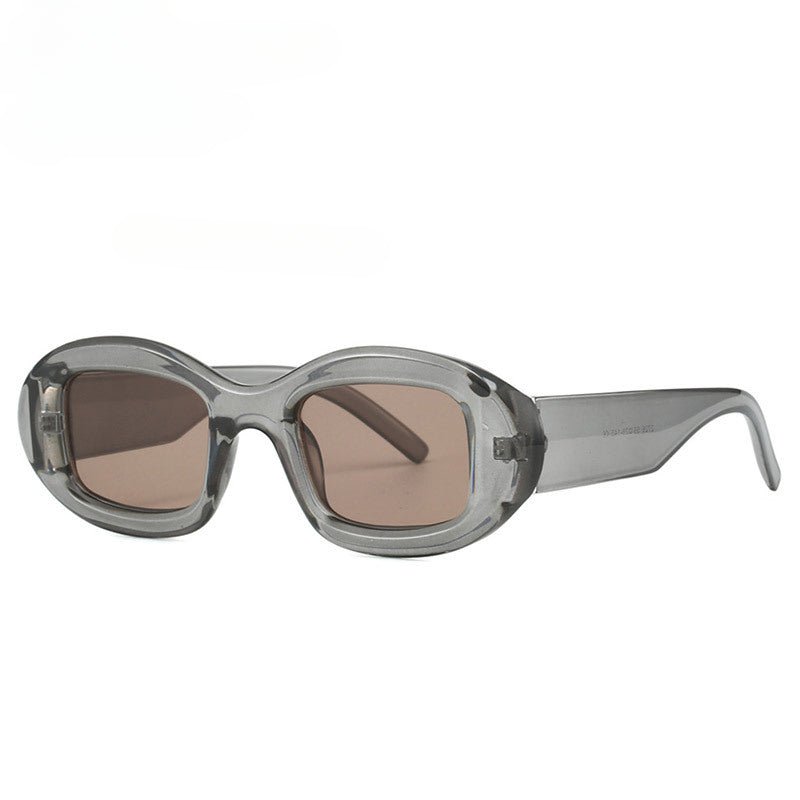 Lenstorm 2726 Oval Frame PC Street Style Trendy Sunglasses