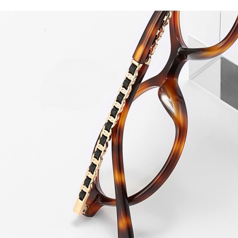 Lenstorm 3476 Chic Chain Oval Glasses