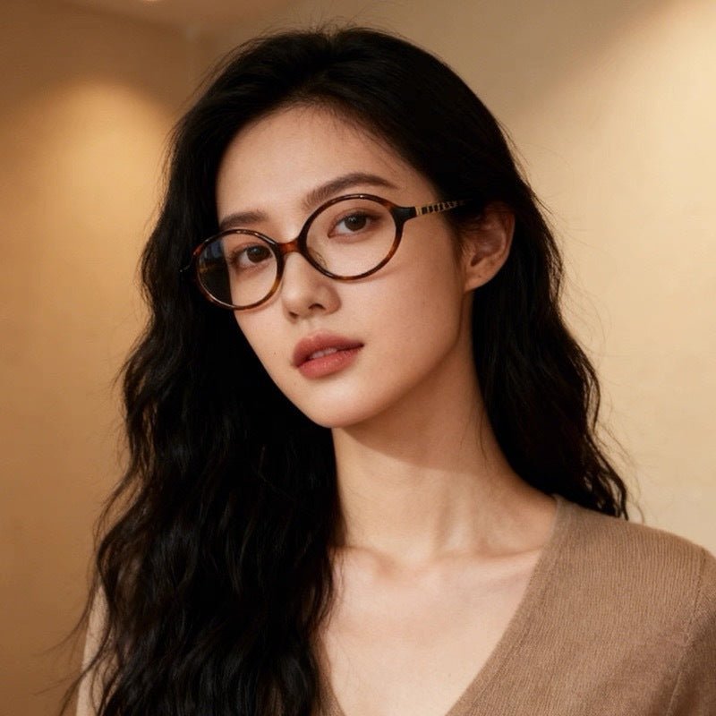 Lenstorm 3476 Chic Chain Oval Glasses