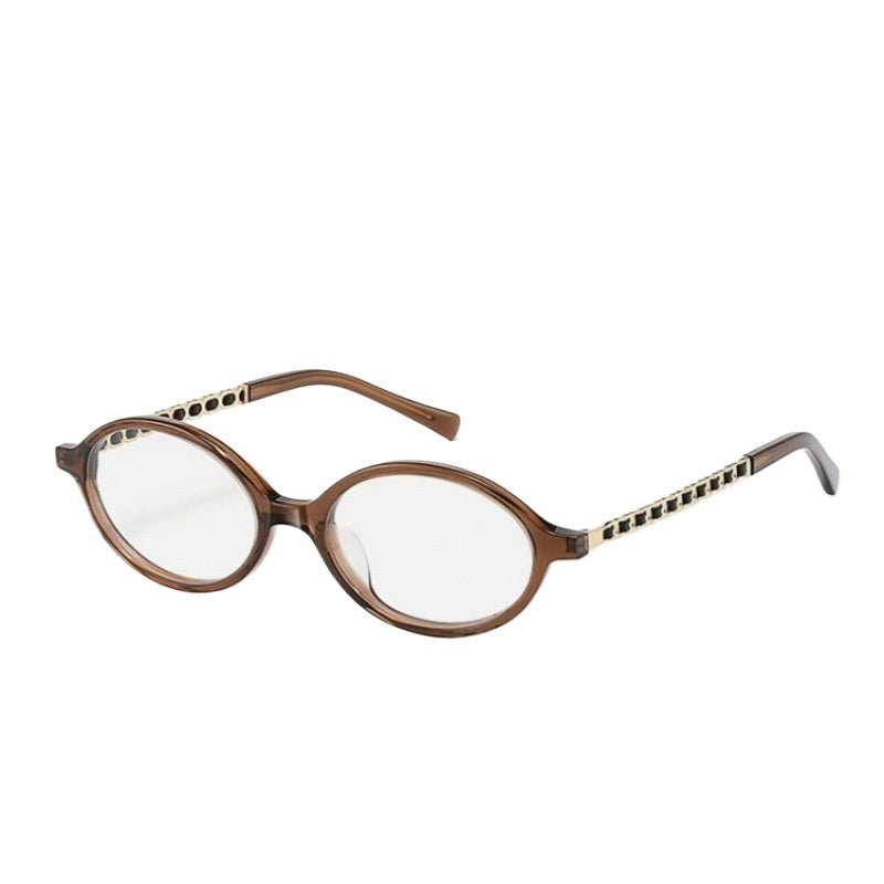 Lenstorm 3476 Chic Chain Oval Glasses
