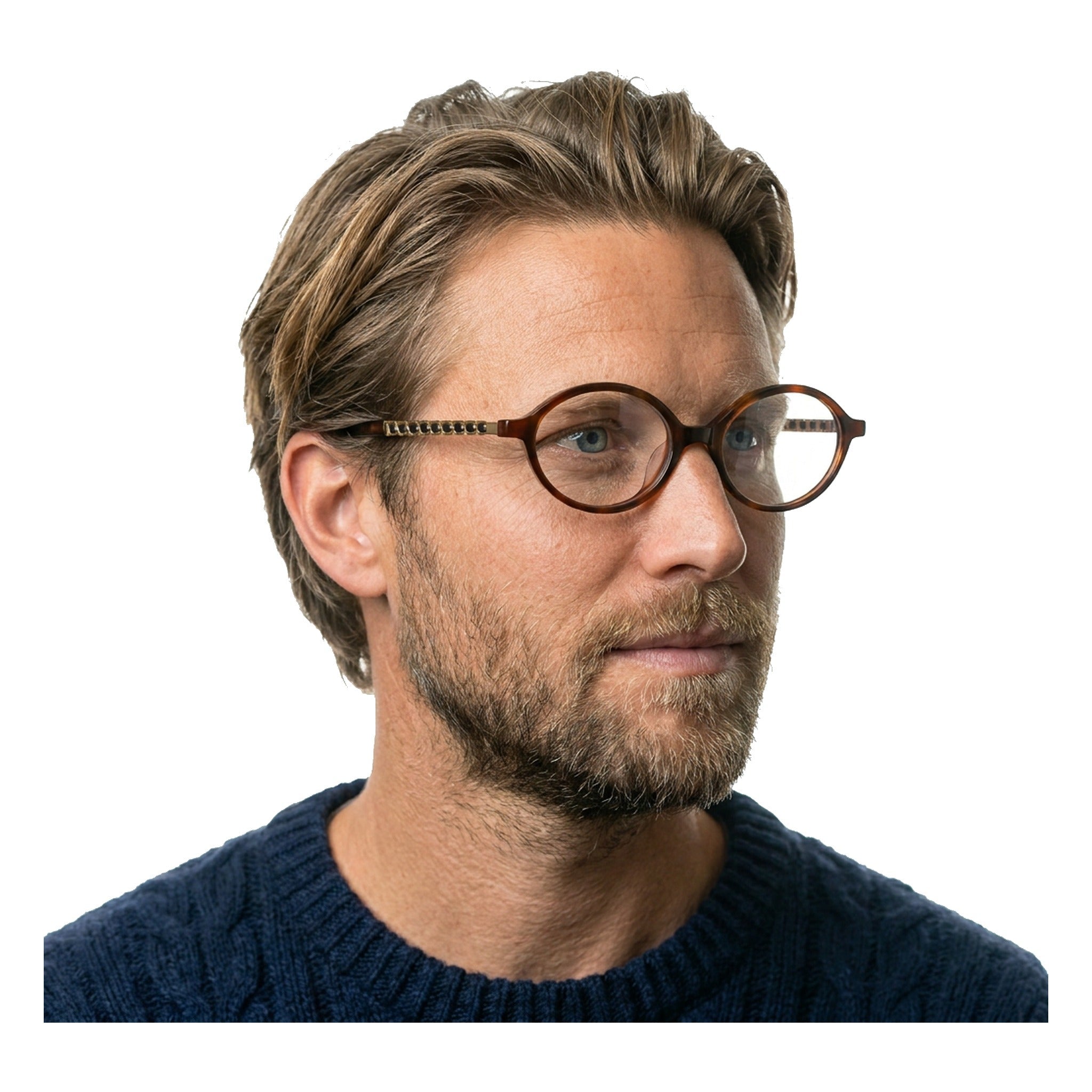 Lenstorm 3476 Chic Chain Oval Glasses