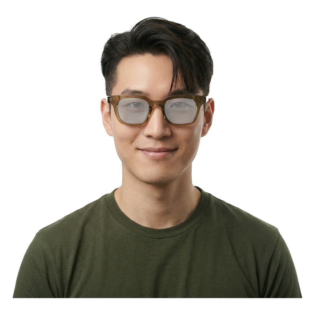 Lenstorm 66524 Matte Acetate Square Unisex Street Style Sunglasses