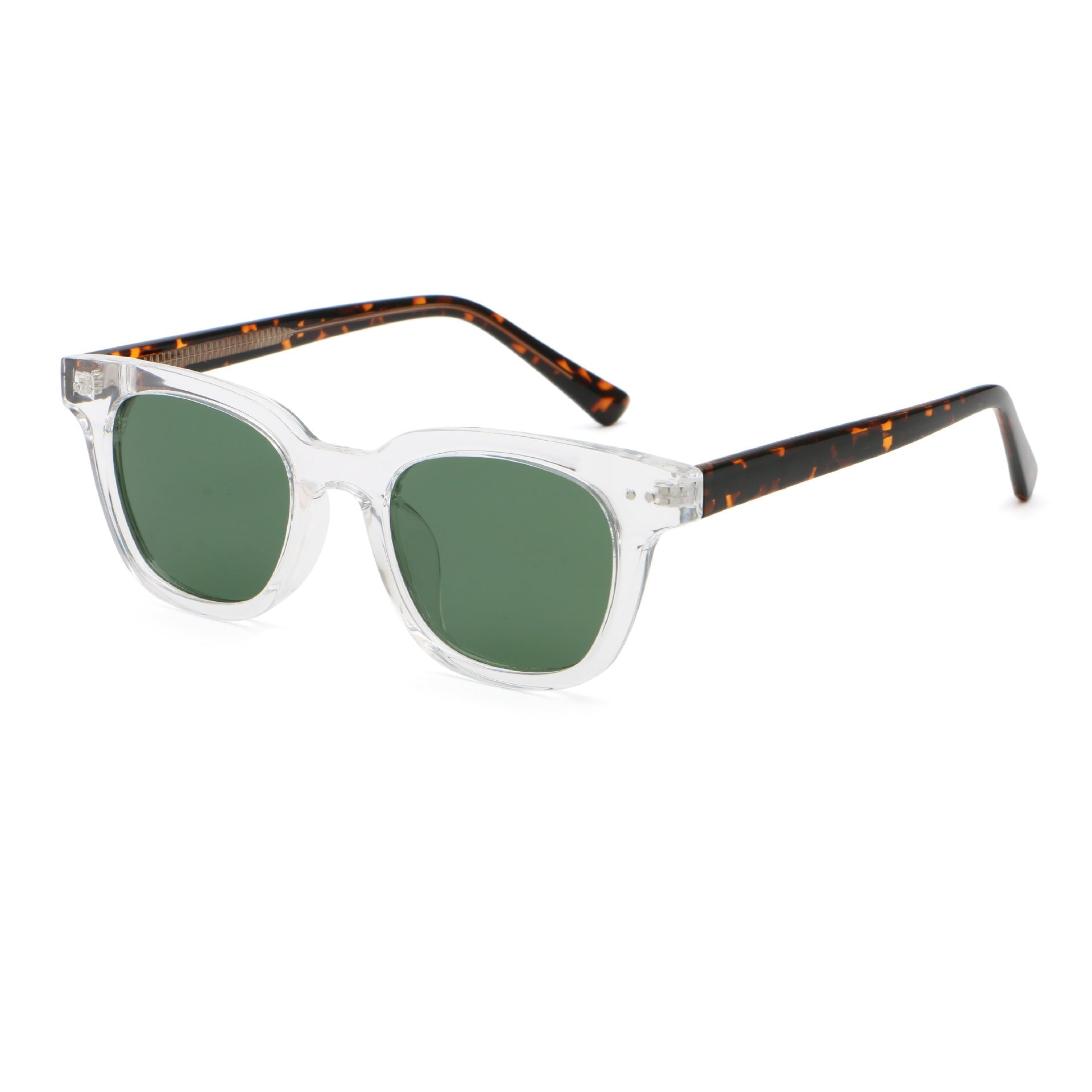 Lenstorm 66524 Matte Acetate Square Unisex Street Style Sunglasses