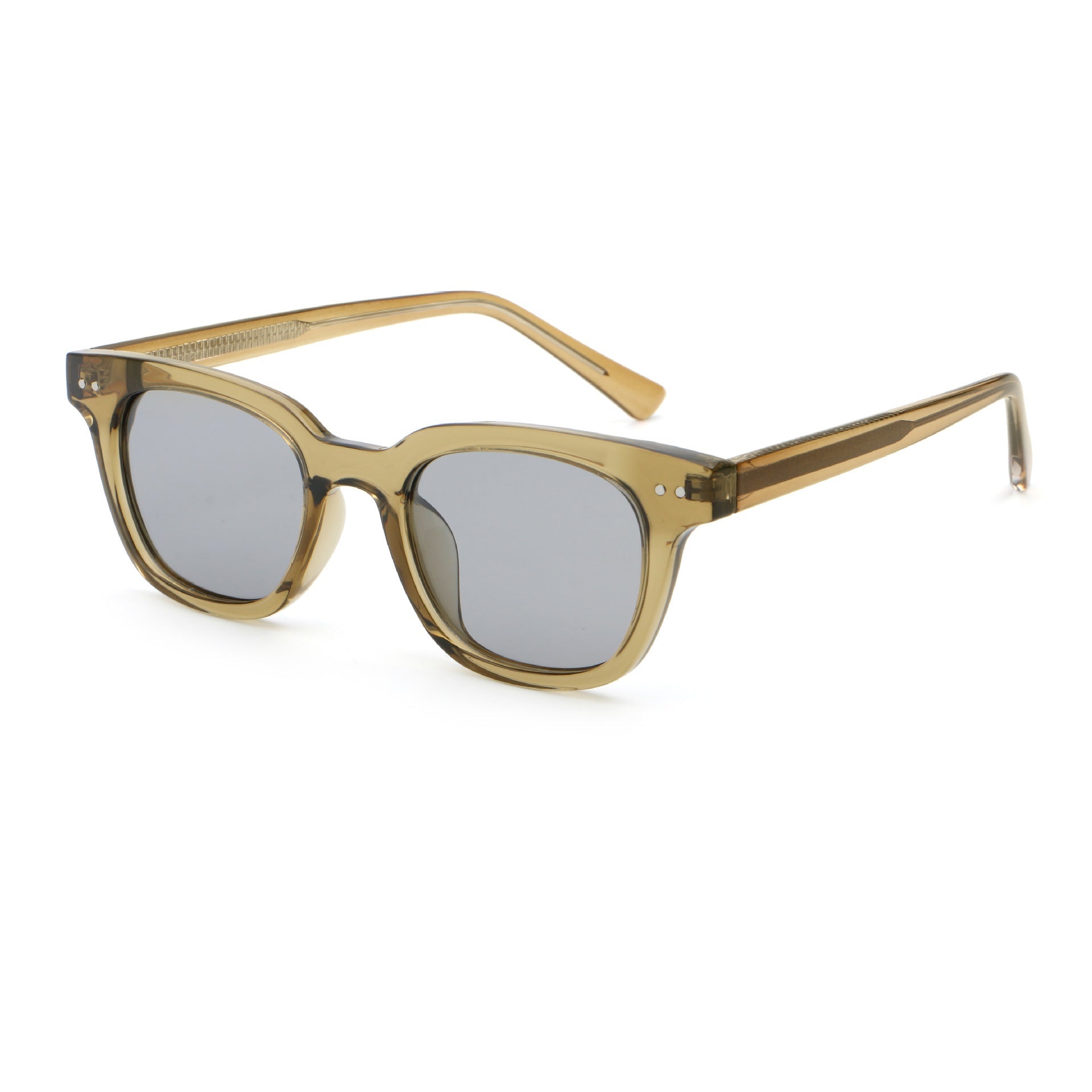Lenstorm 66524 Matte Acetate Square Unisex Street Style Sunglasses