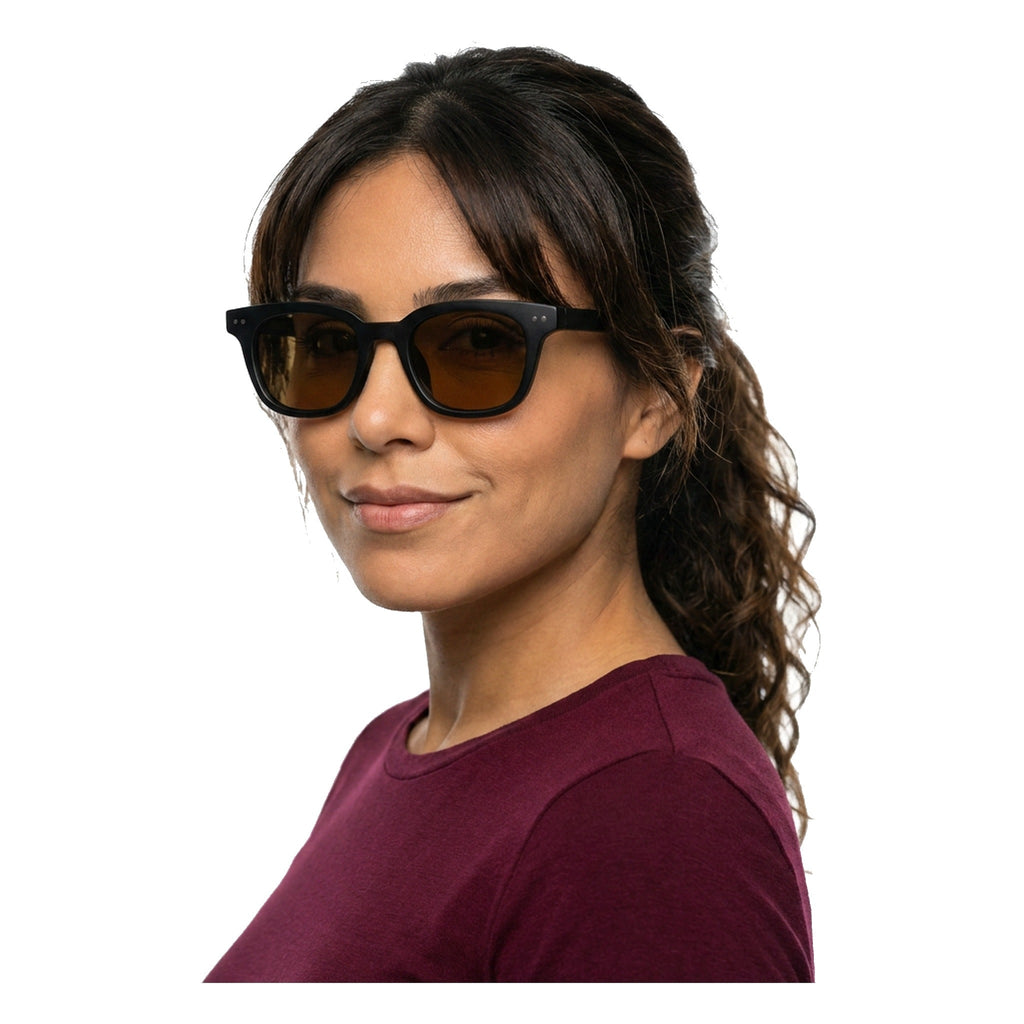 Lenstorm 66524 Matte Acetate Square Unisex Street Style Sunglasses