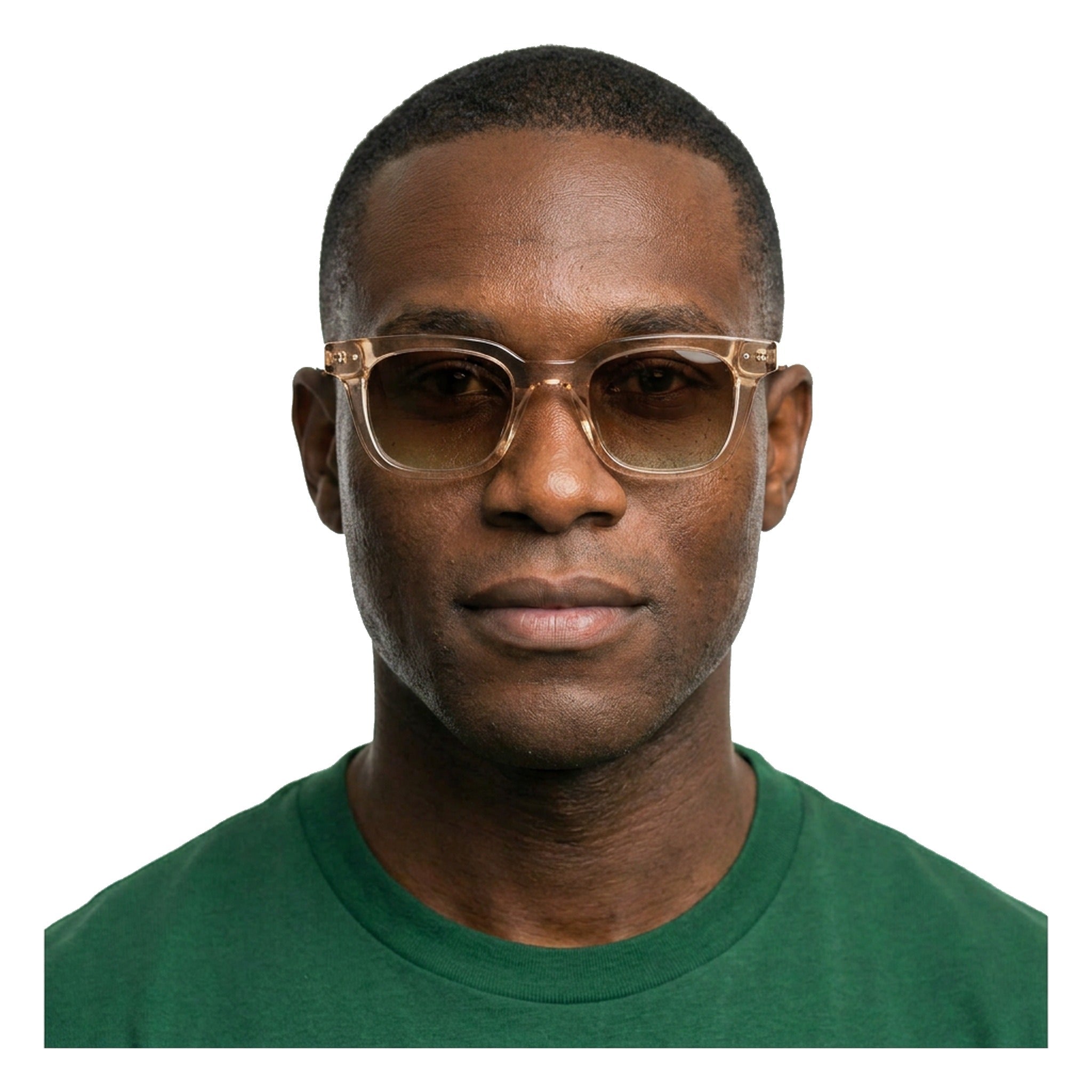Lenstorm 66524 Matte Acetate Square Unisex Street Style Sunglasses