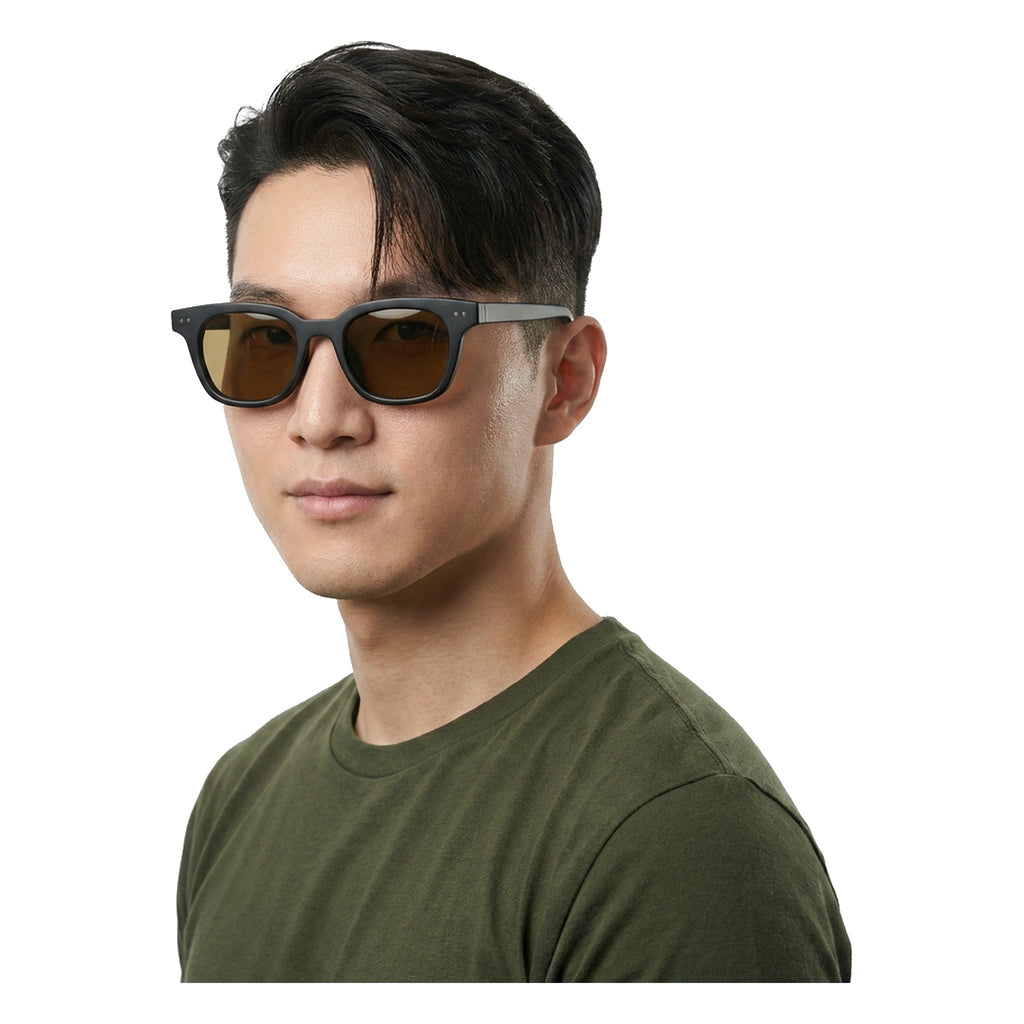 Lenstorm 66524 Matte Acetate Square Unisex Street Style Sunglasses