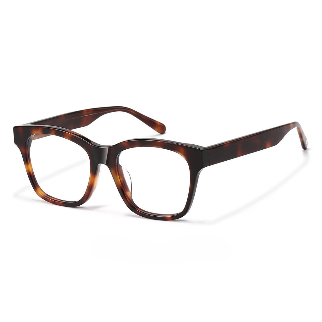 Lenstorm BC2259 Tortoiseshell Acetate Square Blue Light Blocking Eyeglass Frame