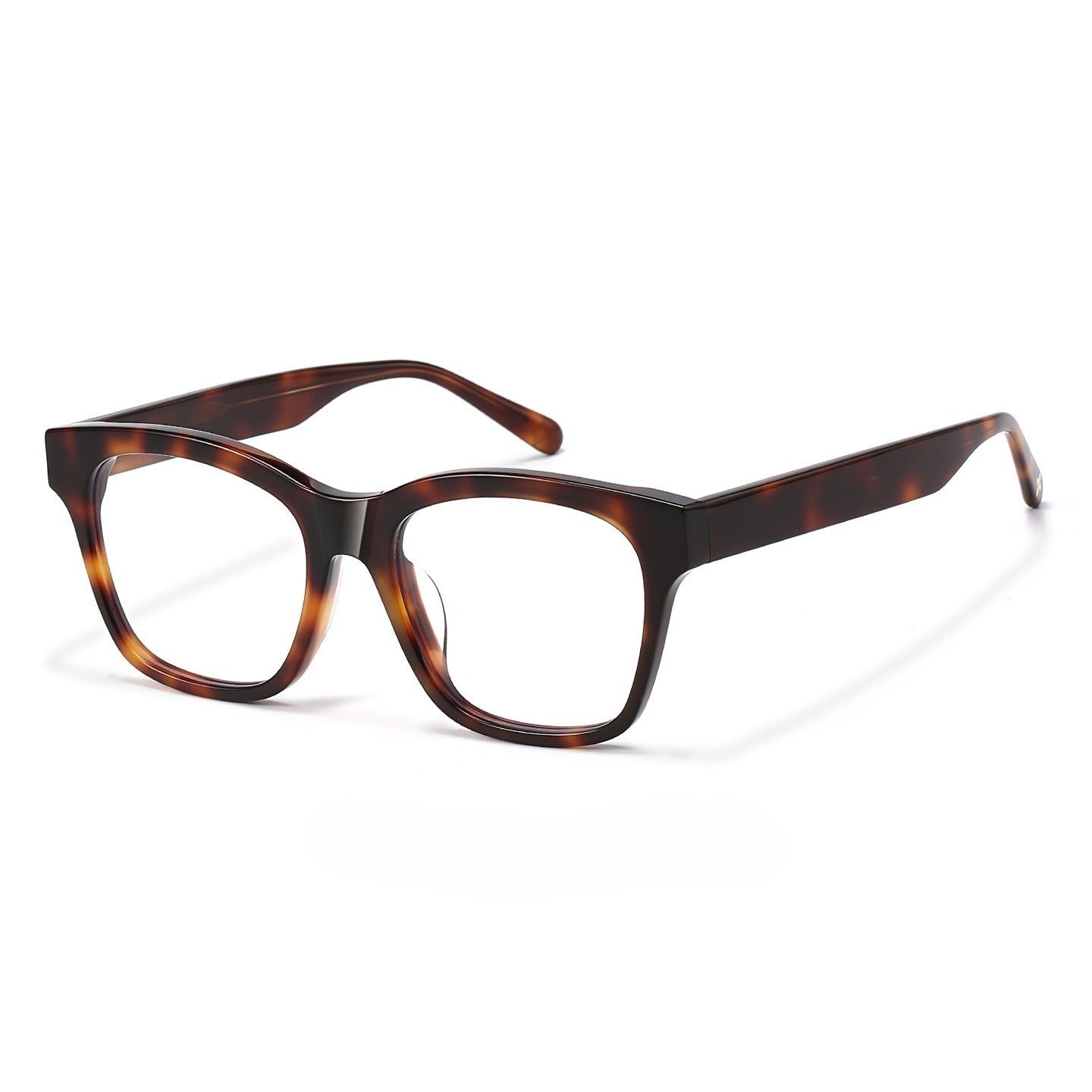 Lenstorm BC2259 Tortoiseshell Acetate Square Blue Light Blocking Eyeglass Frame