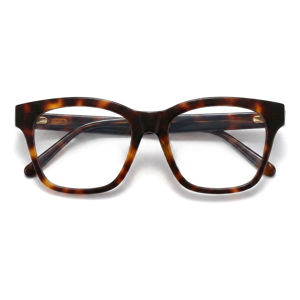 Lenstorm BC2259 Tortoiseshell Acetate Square Blue Light Blocking Eyeglass Frame