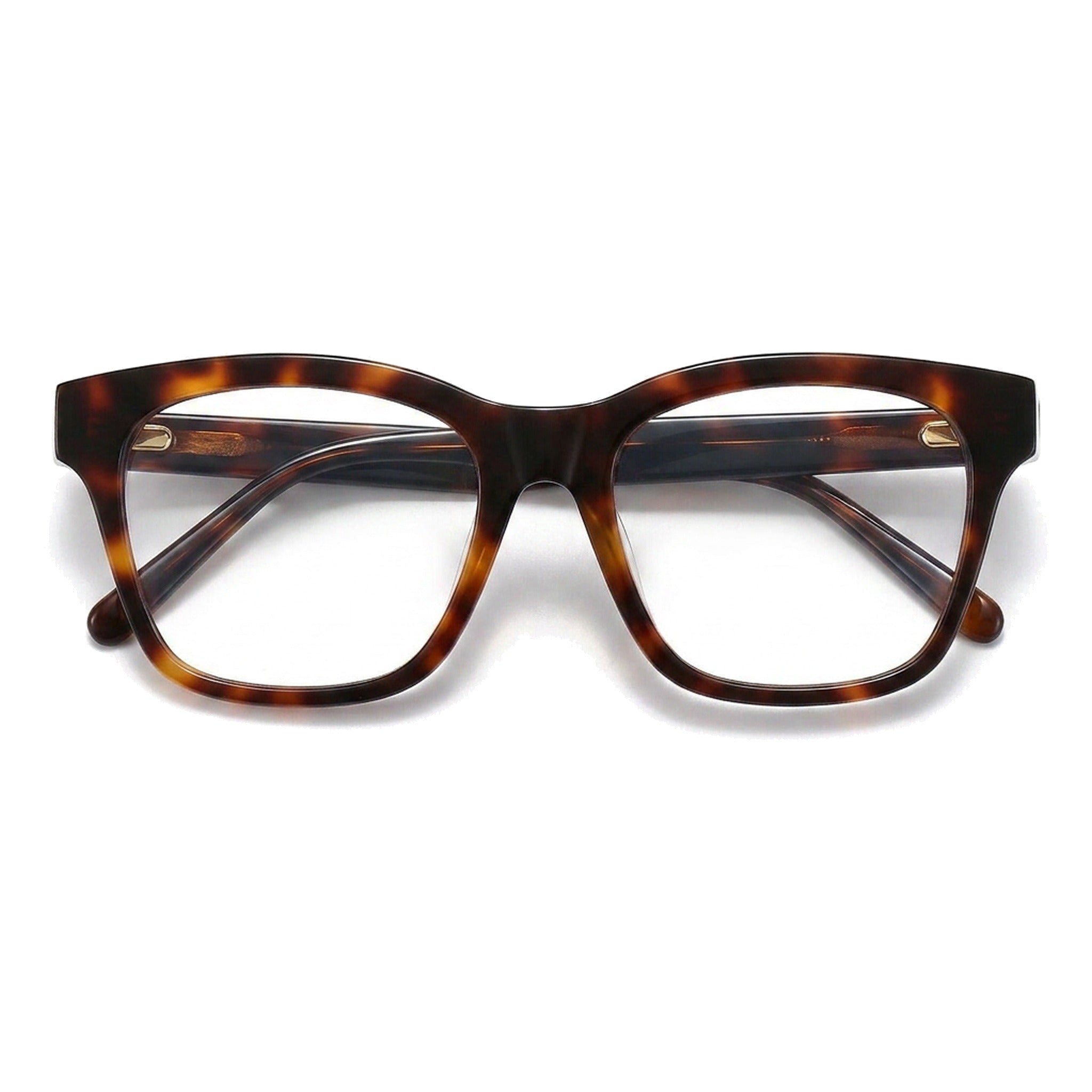 Lenstorm BC2259 Tortoiseshell Acetate Square Blue Light Blocking Eyeglass Frame