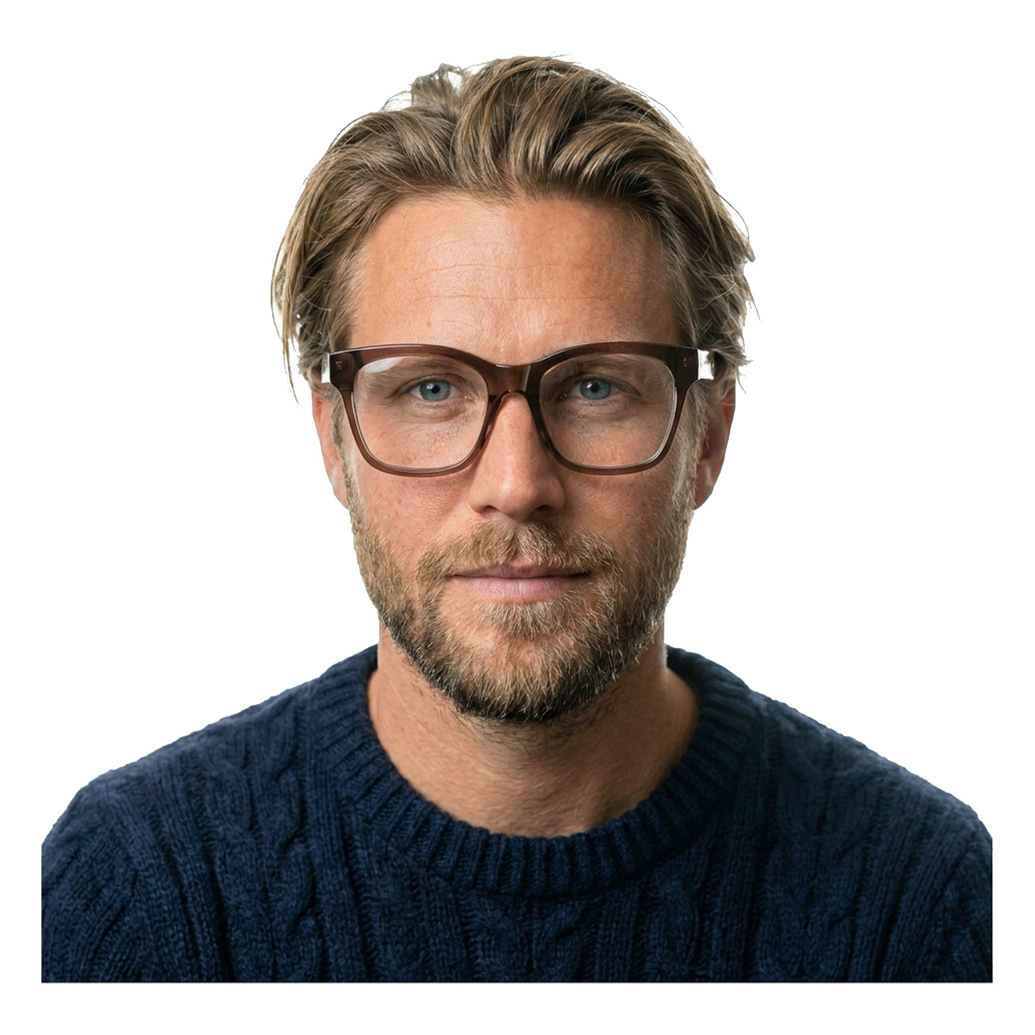 Lenstorm BC2259 Tortoiseshell Acetate Square Blue Light Blocking Eyeglass Frame