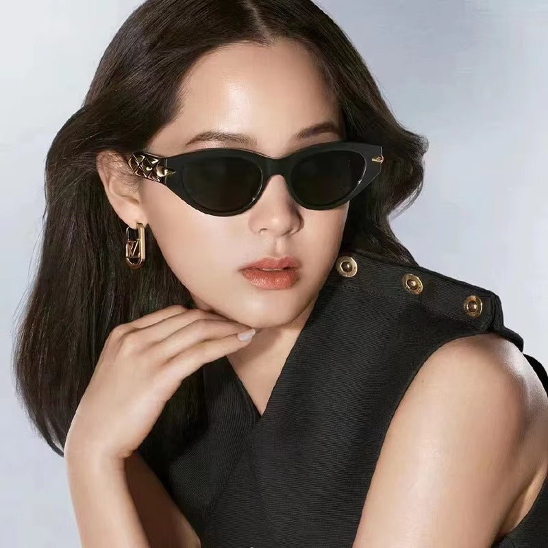 Lenstorm LH104 Metal Punk Cat Eye Sunglasses