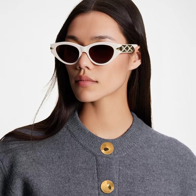Lenstorm LH104 Metal Punk Cat Eye Sunglasses