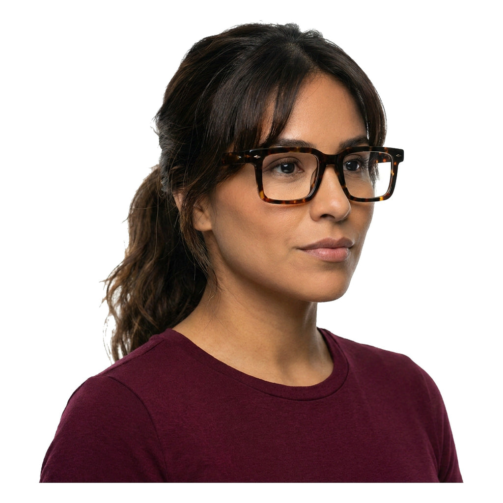 Lenstorm LS035611 Acetate Retro Classic Square Eyeglasses