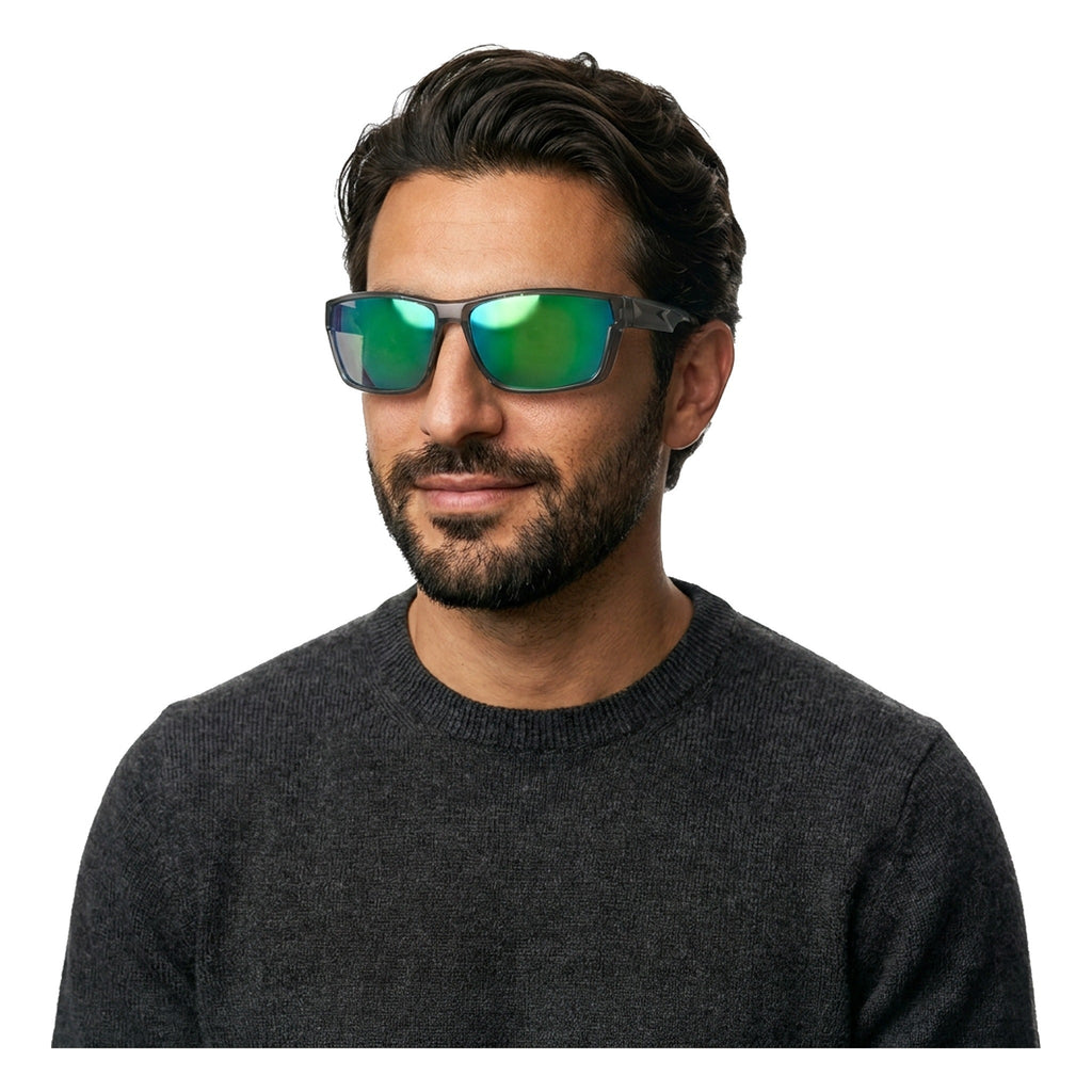 Lenstorm LS076653 TR90 Polarized Sporty Rectangular Sunglasses