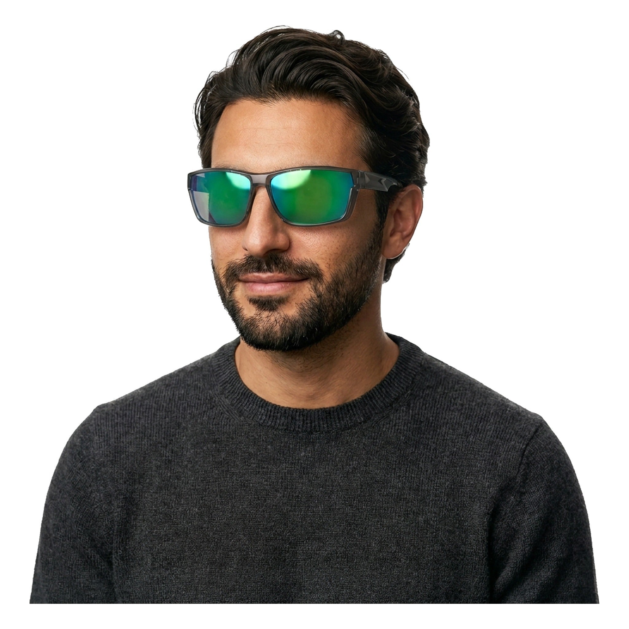 Lenstorm LS076653 TR90 Polarized Sporty Rectangular Sunglasses