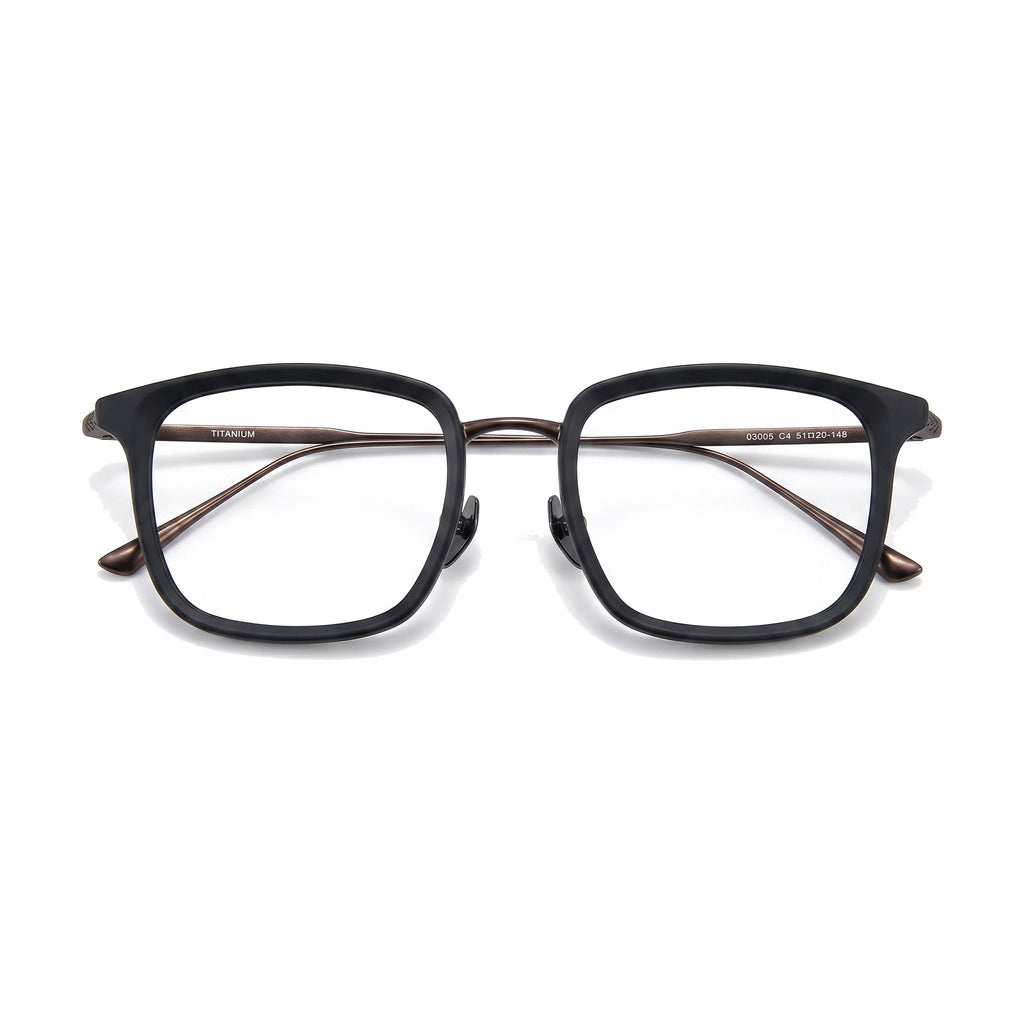 Lenstorm LS170132 Ultralight Retro Titanium Square Eyeglasses
