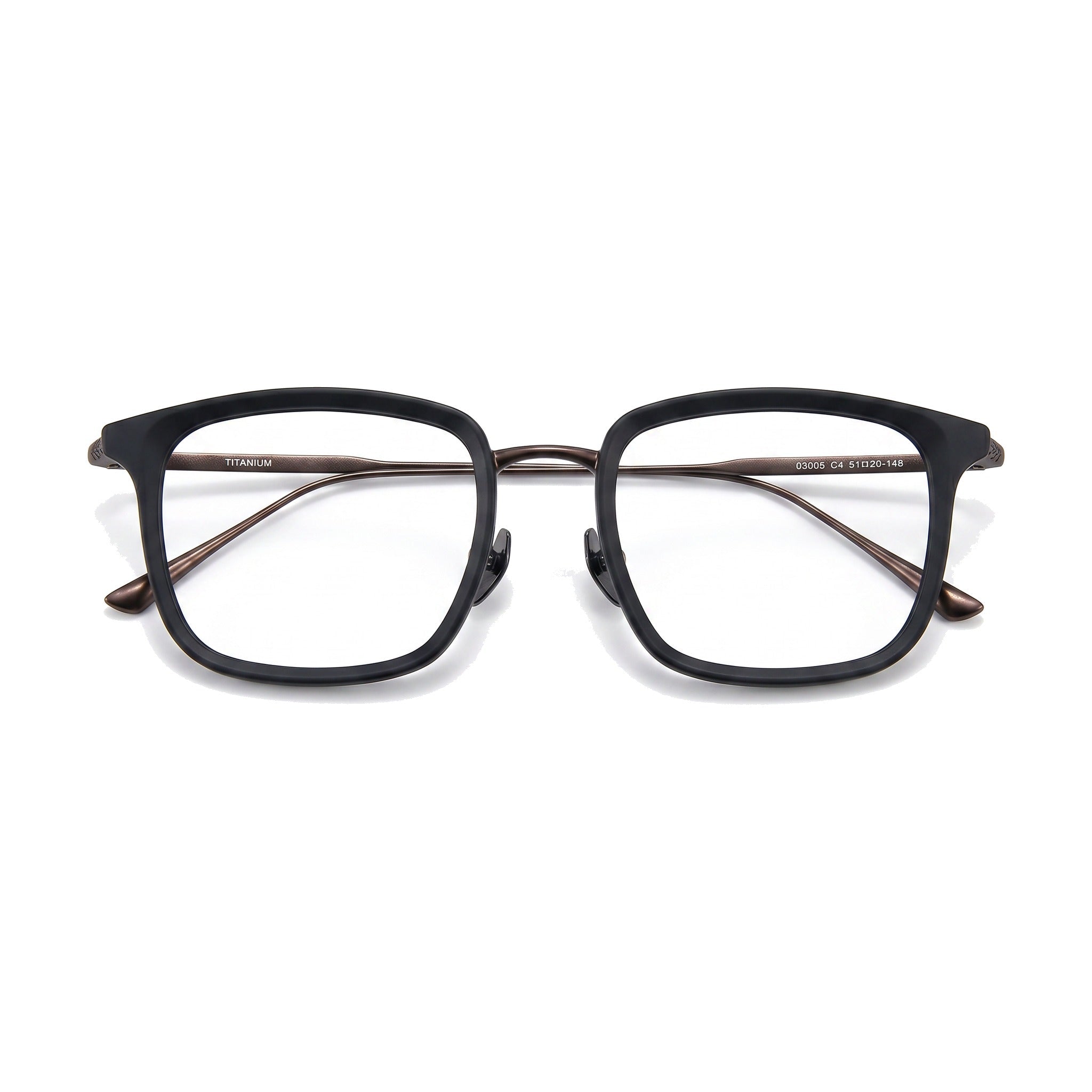 Lenstorm LS170132 Ultralight Retro Titanium Square Eyeglasses