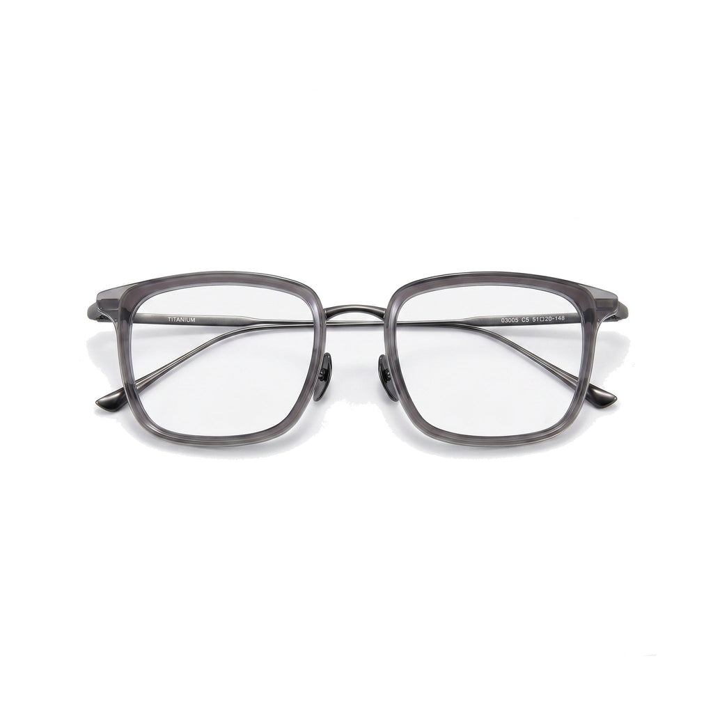 Lenstorm LS170132 Ultralight Retro Titanium Square Eyeglasses