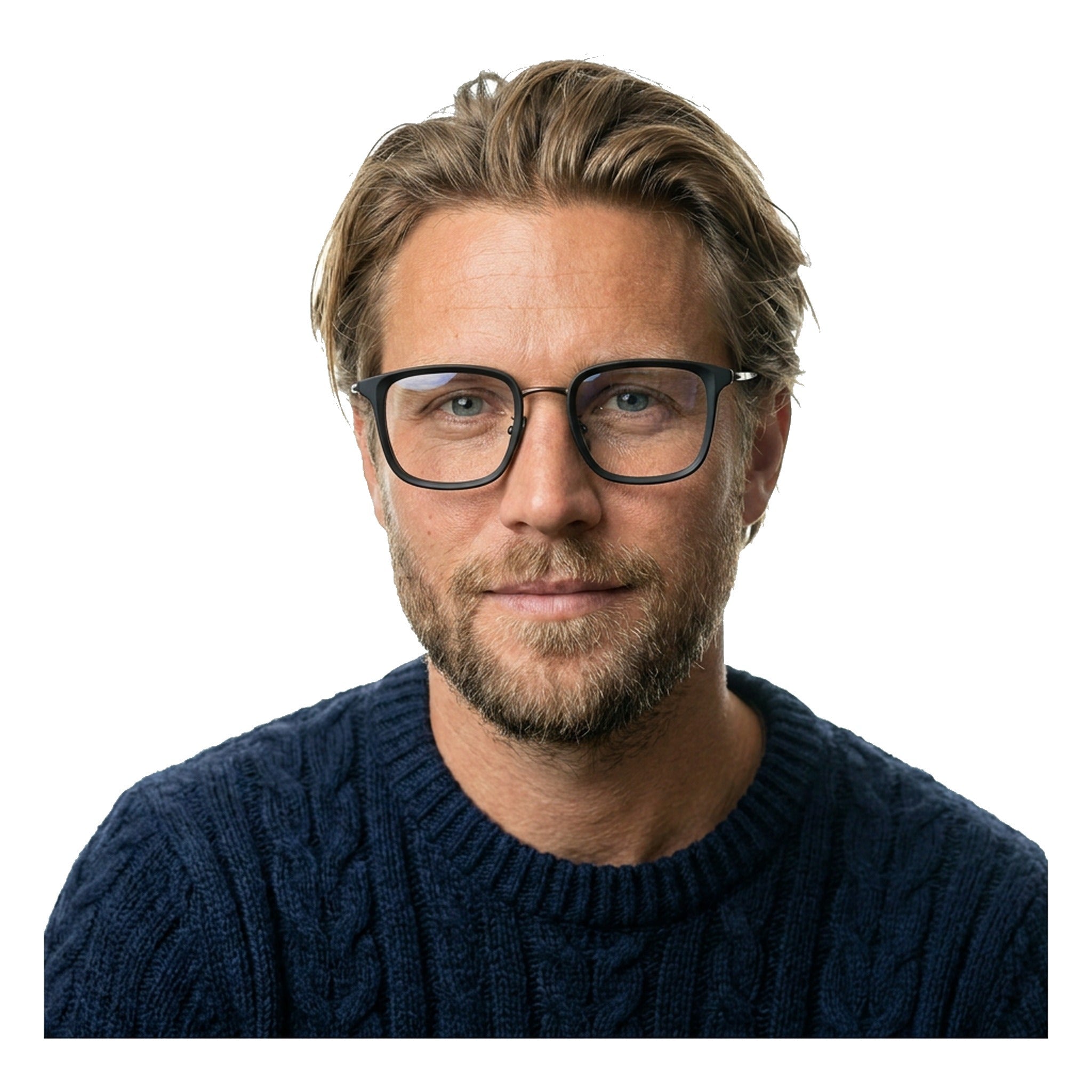 Lenstorm LS170132 Ultralight Retro Titanium Square Eyeglasses