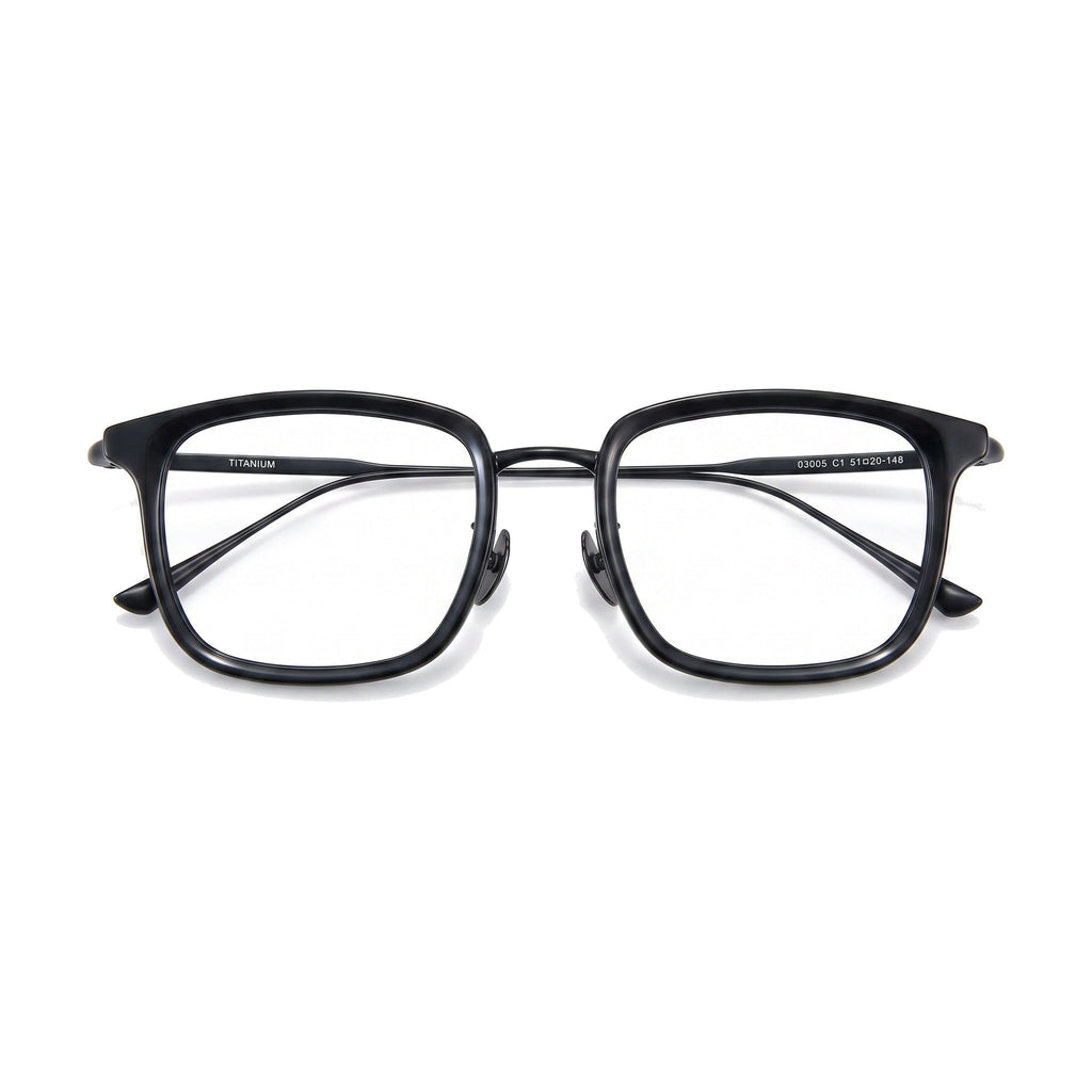 Lenstorm LS170132 Ultralight Retro Titanium Square Eyeglasses