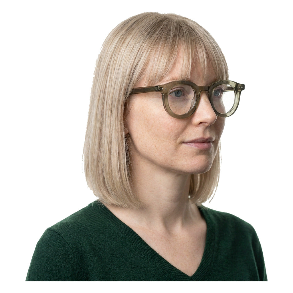 Lenstorm LS690332 Retro Rivet Acetate Round Eyeglasses