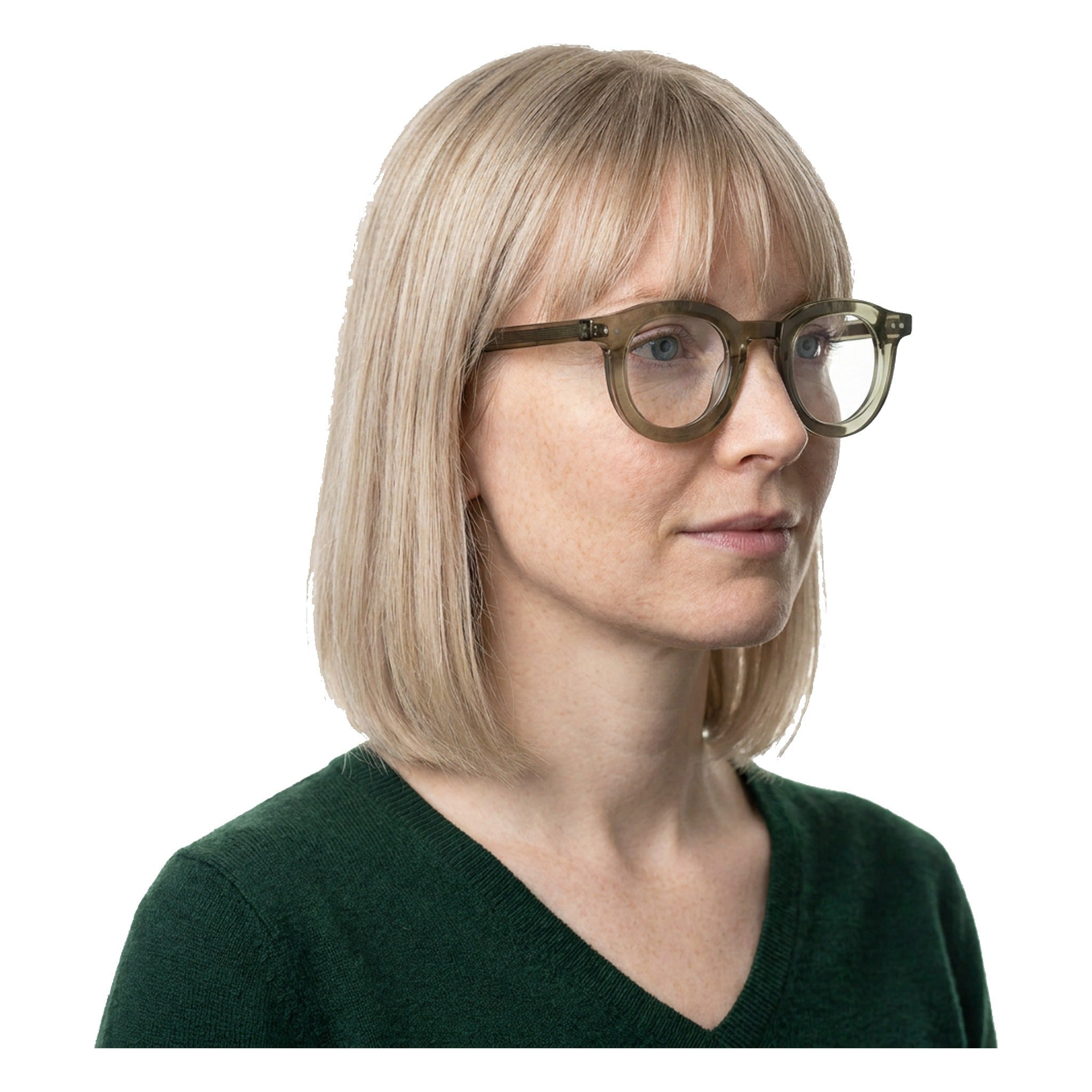 Lenstorm LS690332 Retro Rivet Acetate Round Eyeglasses