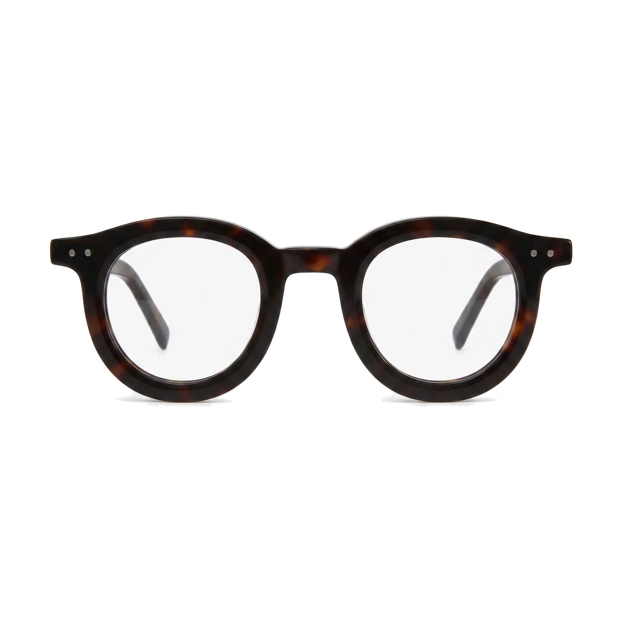 Lenstorm LS690332 Retro Rivet Acetate Round Eyeglasses