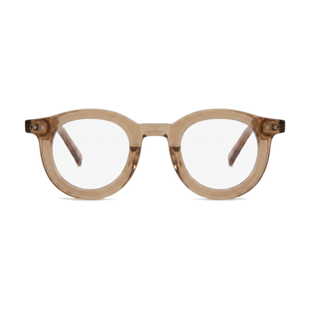 Lenstorm LS690332 Retro Rivet Acetate Round Eyeglasses