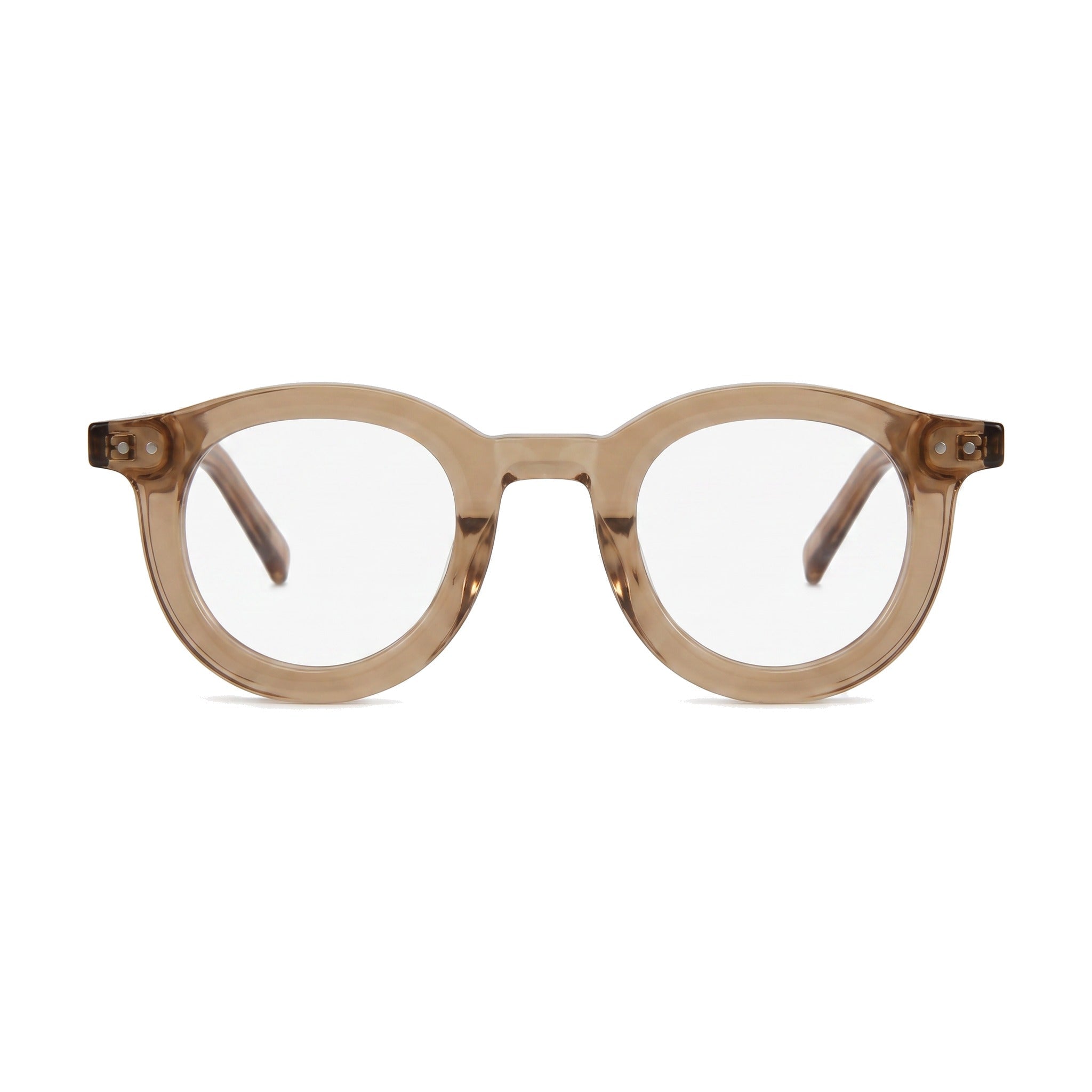 Lenstorm LS690332 Retro Rivet Acetate Round Eyeglasses