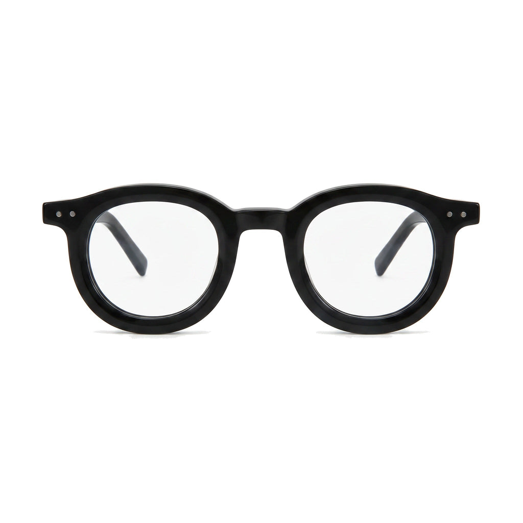 Lenstorm LS690332 Retro Rivet Acetate Round Eyeglasses