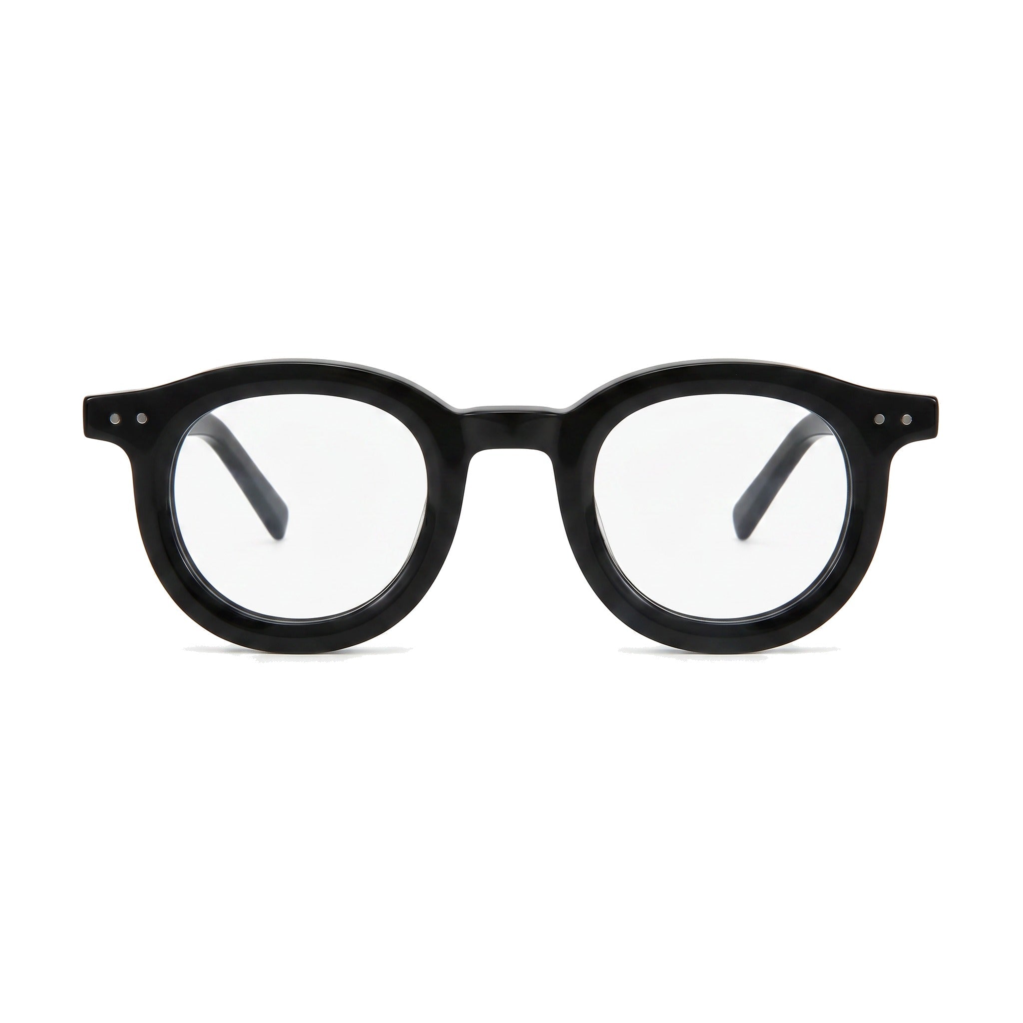 Lenstorm LS690332 Retro Rivet Acetate Round Eyeglasses