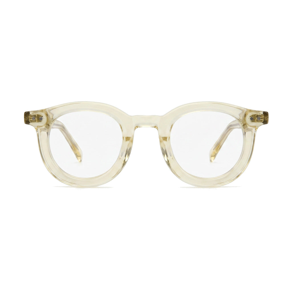 Lenstorm LS690332 Retro Rivet Acetate Round Eyeglasses