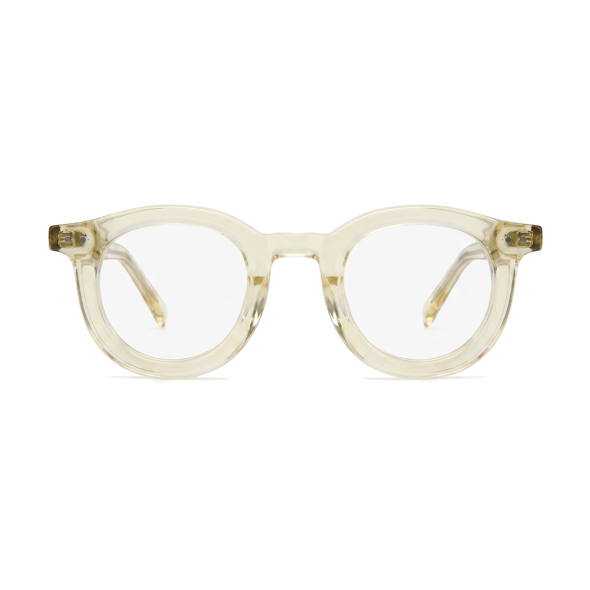 Lenstorm LS690332 Retro Rivet Acetate Round Eyeglasses