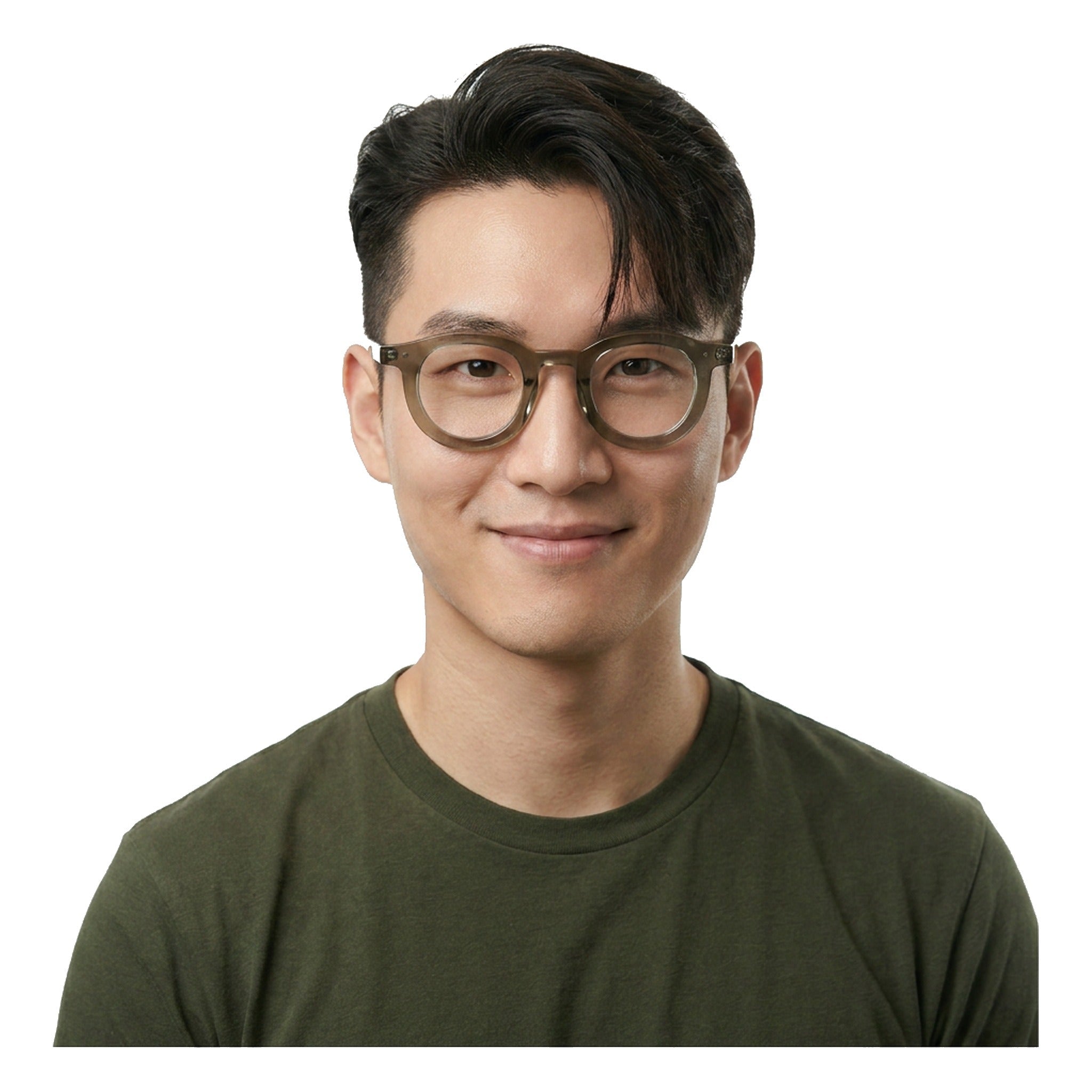 Lenstorm LS690332 Retro Rivet Acetate Round Eyeglasses